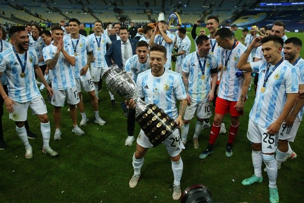 Papu Gómez fue parte de la histórica selección Argentina que ganó la Copa América en Brasil. Foto: Getty Images