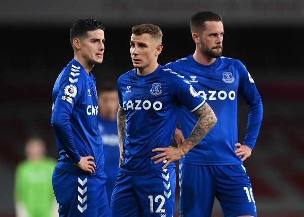 James sigue generando polémicas en el Everton de Inglaterra. Foto: Getty Images