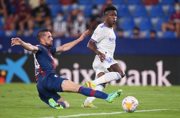 Vinicius entró por Hazard a los 59′ y cambió el partido, luciéndose con un doblete ante Levante.