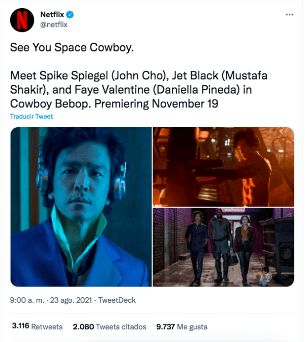 Las primeras imágens de la adaptación en acción real de Cowboy Bebop, de Netflix.(1)