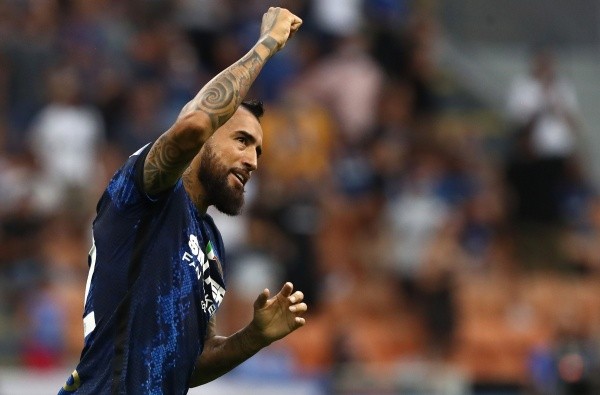 Arturo Vidal sigue firme junto al Inter en busca de títulos. Foto: Getty Images
