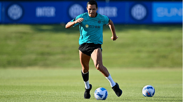 Alexis regresó a las prácticas y está en la fase final de su recuperación. Foto: Inter de Milán
