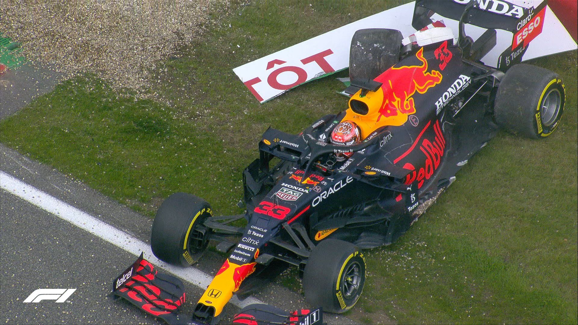 Max Verstappen sufrió un duro choque al termino de la FP2 en Spa-Francorchamps. (Foto: Getty)
