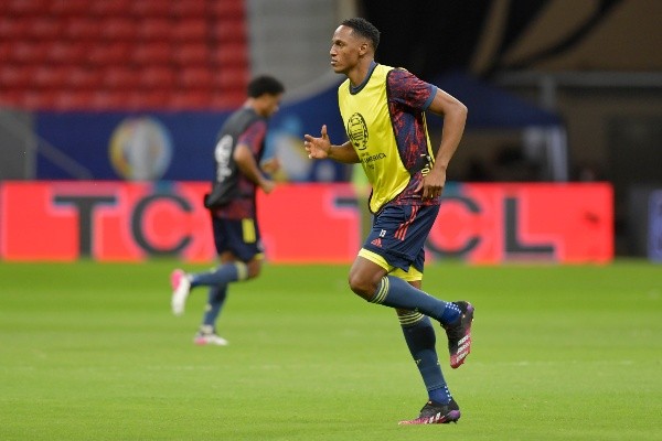 Yerry Mina no podrá bailar en la triple fecha de las eliminatorias. Foto: Getty Images