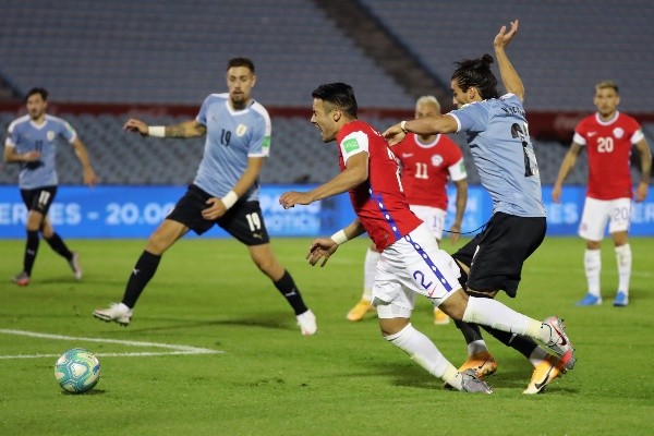 Nicolás Díaz debutó por la Roja ante Uruguay | Foto: Getty Images