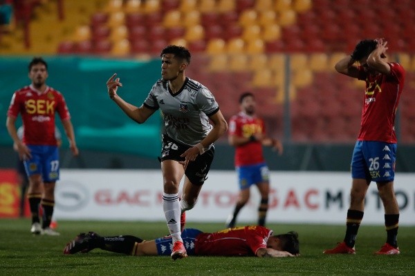 Doblete de Pablo Solari para Colo Colo contra Unión Española en Copa Chile. (Foto: Agencia UNO)