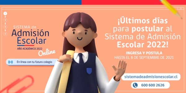 Sistema de Admisión Escolar tiene una semana de plazo para postular. (Foto: Ministerio de Educación).