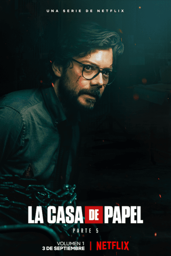 Estos son los personajes de la quinta temporada de La Casa de Papel:Sergio Marquina, El Profesor – Interpretado por Álvaro Morte.