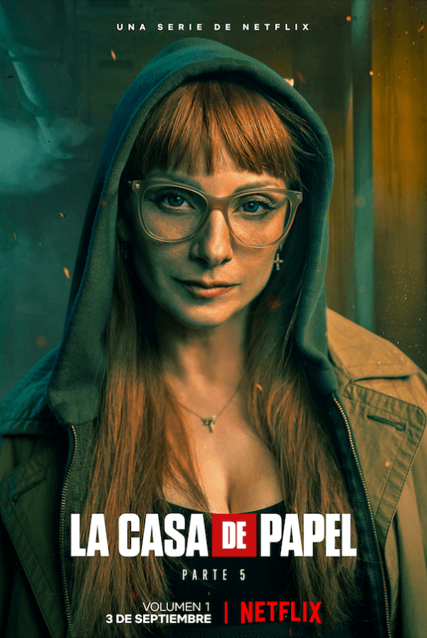 Estos son los personajes de la quinta temporada de La Casa de Papel:Inspectora Alicia Sierra Montes – Interpretada por Najwa Nimri.