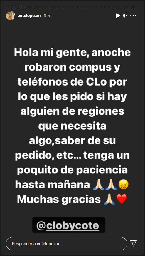 Cote López sufre robo en la previa a nuevo lanzamiento.(1)