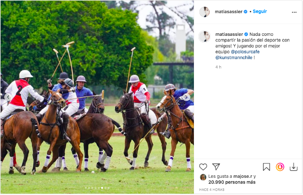 Las fotos que detonaron las críticas en contra de Matías Assler.(6)