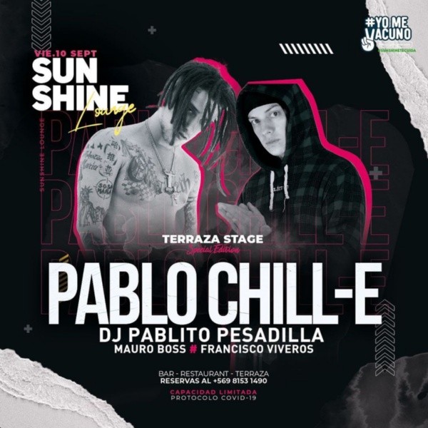 La imagen promocional del show ofrecido por Pablo Chill-E en Con Con.