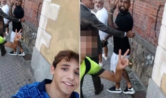 Vidal hatsa posó para selfies con los emocionados fanáticos. (FOTO: Stampa)