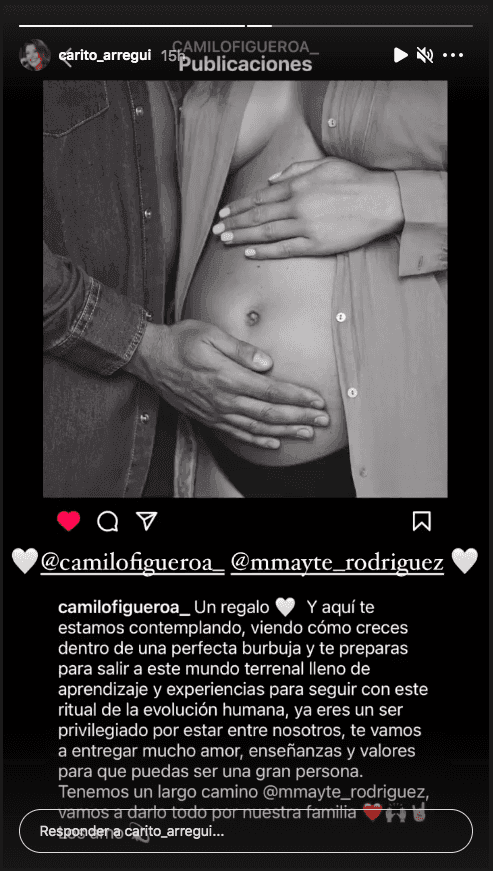 El mensaje de Camilo Figueroa para Mayte y su bebé.