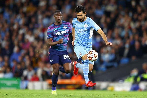 Nordi Mukiele falló en el segundo gol del Manchester City. (Foto: Getty Images)