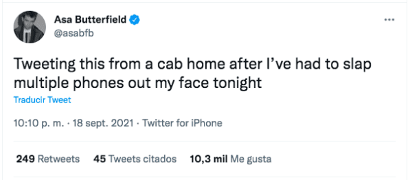 Los polémicos tuits de Asa Butterfield, el protagonista de la serie de Netflix Sex Education.(2)