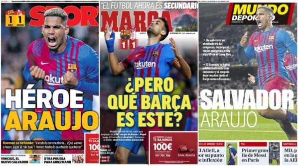Las portadas del mundo evidencian el duro presente culé.