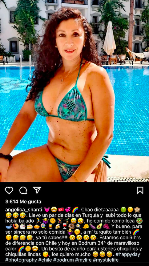 Angélica Sepúlveda en Turquía.