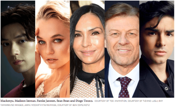 Algunos de los actores reclutados para la adaptación en acción real de Caballeros del Zodíaco.