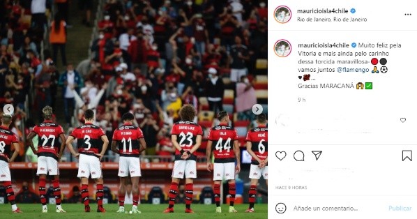 Mauricio Isla agradece el cariño tras partidazo en Copa Libertadores.