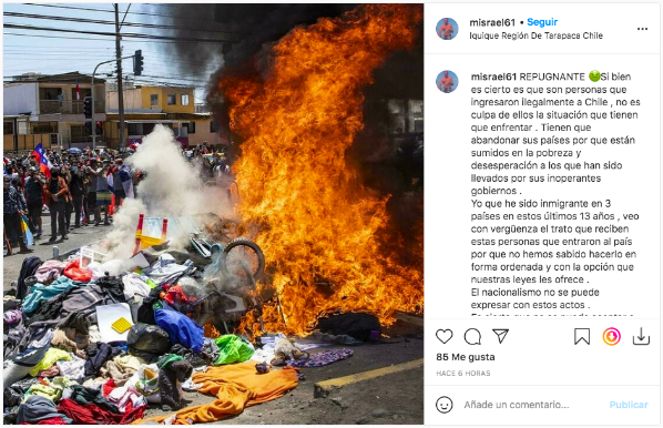 El post de Mauricio Israel en Instagram.