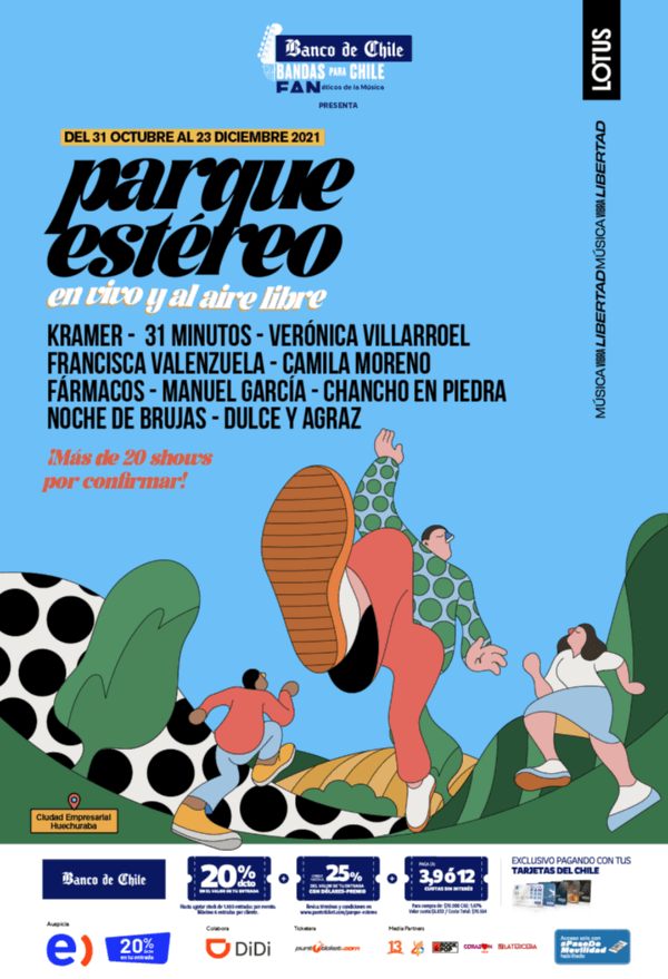 Afiche oficial de Parque Estéreo.