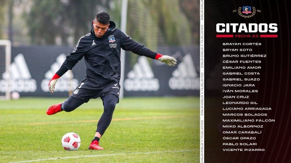 Los citados de Colo Colo para el duelo ante Ñublense.