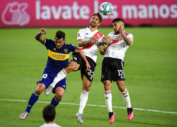 Paulo Díaz está con pie y medio en la formación titular de River Plate. (Foto: Getty Images)
