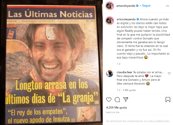 Arturo Longton en Instagram