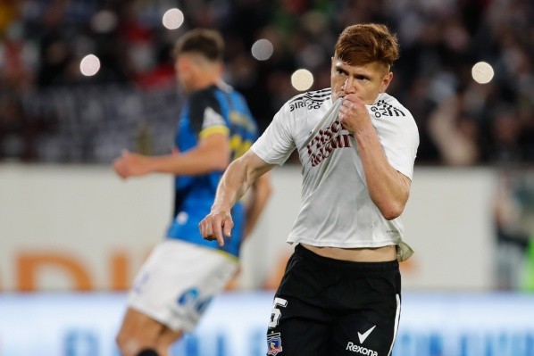 Esta fue la celebración de Leo Gil en el duelo de Colo Colo ante Huachipato.