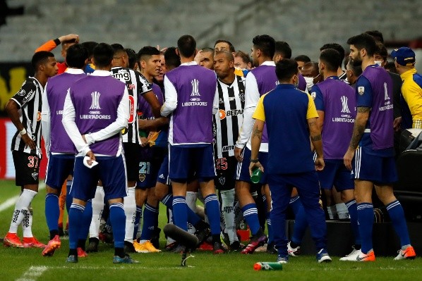 El partido entre Boca Juniors y Atlético Mineiro en octavos de final de Copa Libertadores tuvo polémica de principio a fin. Foto: Getty Images