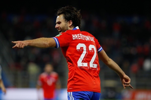 Ben Brereton celebró su primer gol ante la afición chilena. (Foto: Agencia Uno(