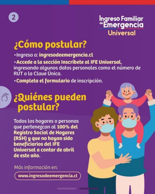 Hasta el 16 de octubre puedes postular para el pago de octubre (Foto: Gobierno de Chile)