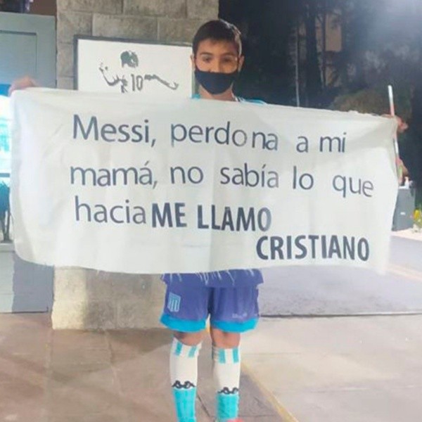 Con este mensaje el pequeño de 11 años le pide perdón a Messi