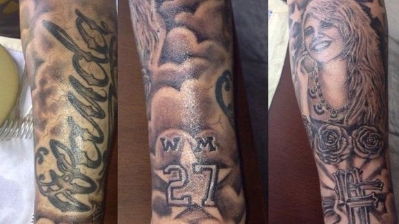 Los tatuajes que también han destacado los medios argentinos