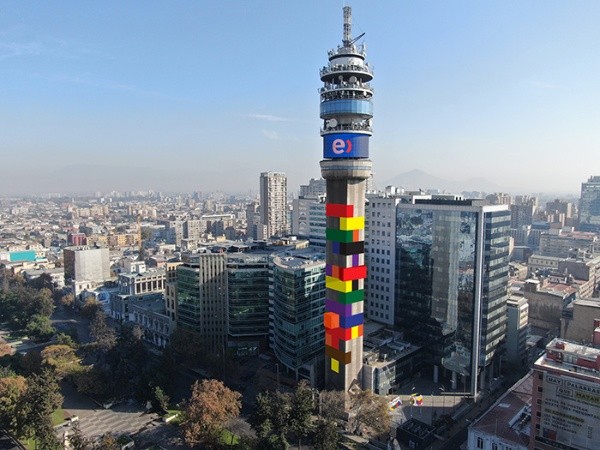 La Torre Entel será nuevamente intervenida en Santiago. (Foto: Hecho en Casa)