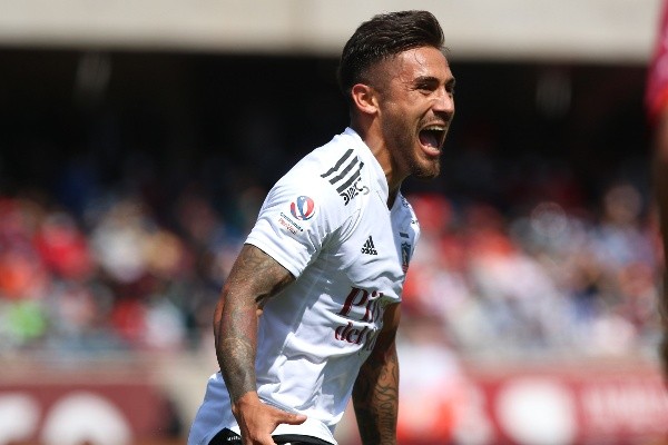 Marcos Bolados fue la gran figura de Colo Colo ante Deportes La Serena, anotando un doblete. Foto: Agencia Uno