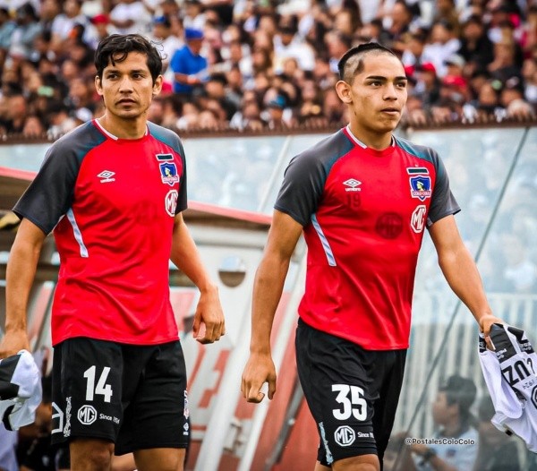 Joan Cruz y sus primeros pasos en Colo Colo, al lado de su ídolo.
