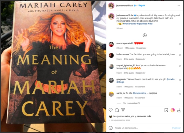 Luis Miguel, la serie: Una de las publicaciones de Jade Ewen en Instagram.