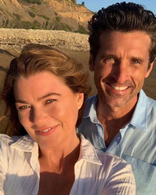 Ellen Pompeo (Meredith Grey) y Patrick Dempsey (Derek Sheperd) en    Grey’s Anatomy.