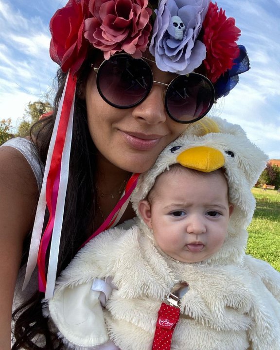 Los disfraces de Halloween: Dominique Gallegos.