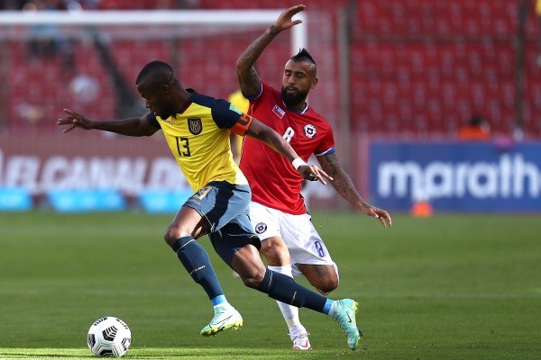 Enner Valencia está a un paso de quedar descartado en Ecuador para los duelos ante Venezuela y Chile. Foto: Getty Images