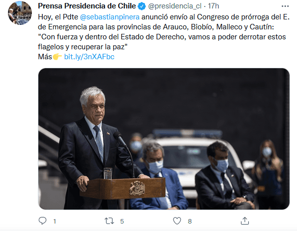 Twitter Prensa Presidencia