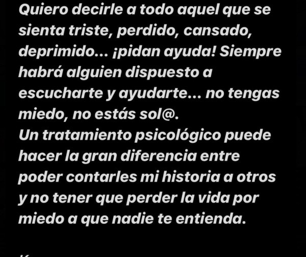 Karen Bejarano se defiende ante críticas por referirse a su salud mental.(7)
