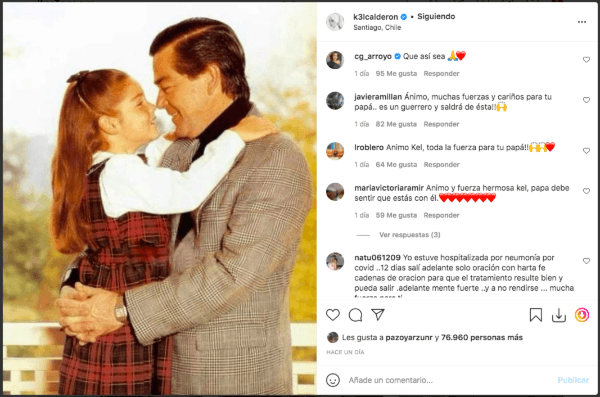 Kel Calderón y el emotivo mensaje para su padre.(1)