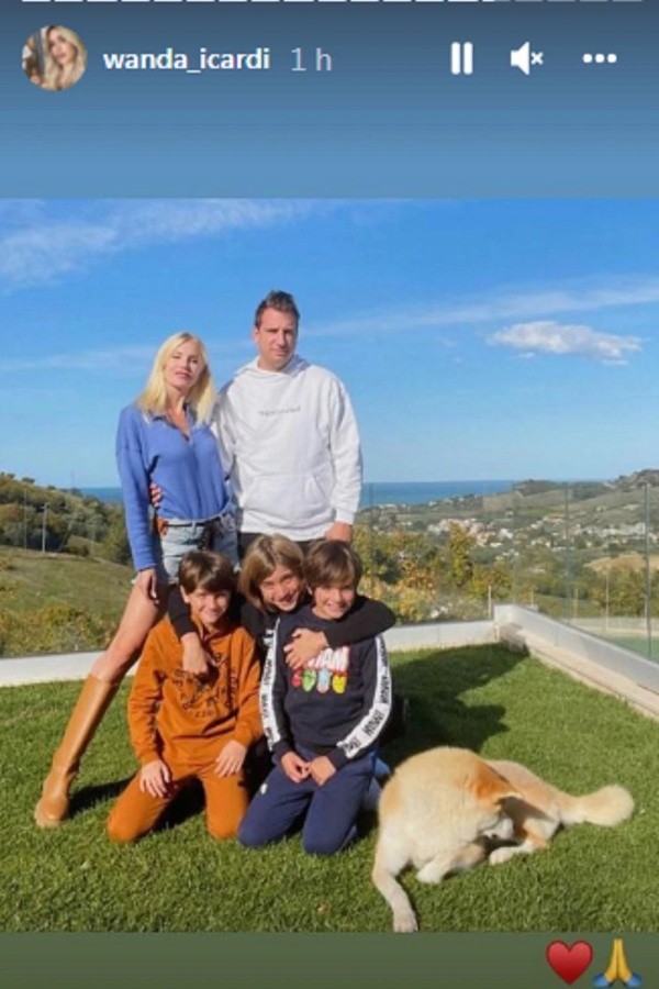 Wanda dejó en claro que todo está en paz entre ella y el padre de sus tres hijos.