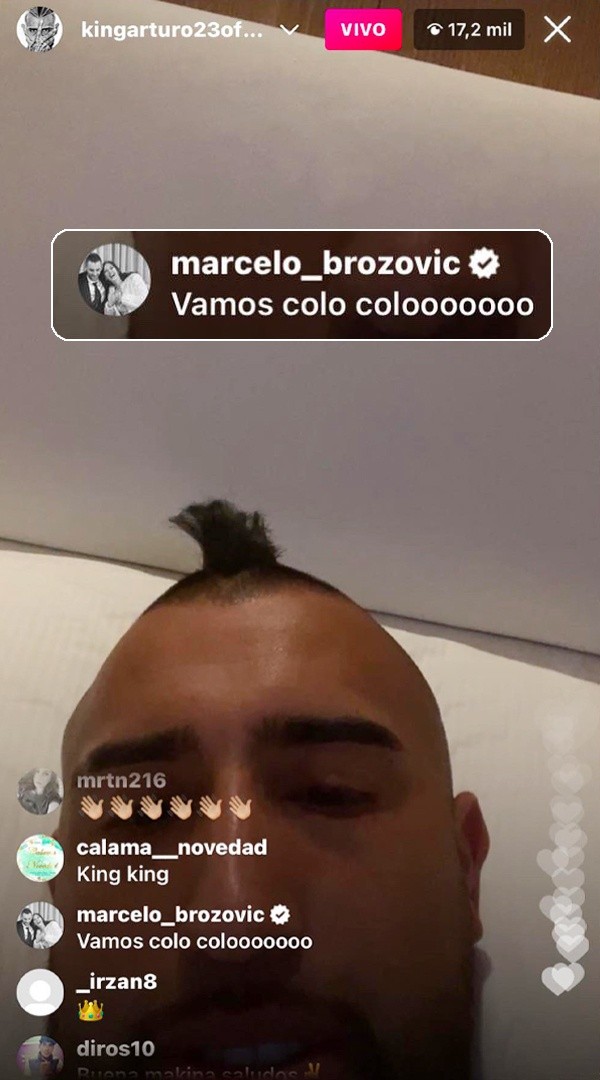 Marcelo Brozovic y su mensaje de aliento a Colo Colo.