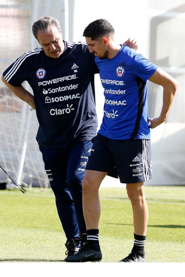 Martín Lasarte habló del buen estado físico de Eugenio Mena. (Foto: Comunicaciones ANFP)