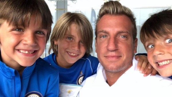 Maxi y Wanda tienen tres pequeños:Valentino, Benedicto y Constantino.