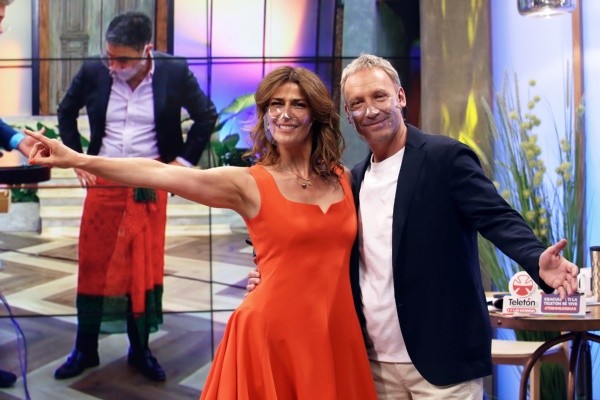 Martín Cárcamo llegó al set de Bienvenidos para la despedida.